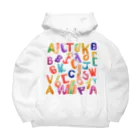 noiSutoaのカラフルな色使いと面白いデザインのアルファベット Big Hoodie