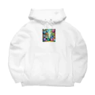 mi305090509_のほっこりまんまるちびモンスター Big Hoodie