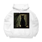 8890の黒猫 Big Hoodie