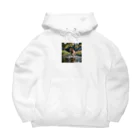 kokin0の水辺を走る犬 dog runnning on the water Big Hoodie