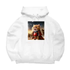 もふもふ日本史の戦ねこ Big Hoodie