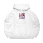 yukatagirlsの「あの人、まだかなあ？」 Big Hoodie