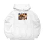 ねむねこのお店のふさふさねこ Big Hoodie