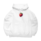 strawberry168のイチゴ柄 Big Hoodie