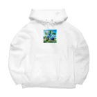 Chihiro0318の水色に舞う美しい蝶々 Big Hoodie