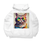 てんとくろ助のぱりぴねこ Big Hoodie