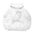 Lily bird（リリーバード）の水浴び文鳥 Big Hoodie