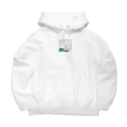 nanamiのまるまったねこの「本日は終了しました」シリーズ Big Hoodie