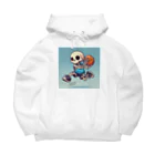 Oz techのスカルフープ：ゴーストプレイヤーのダンクショット Big Hoodie