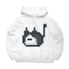 ねこさん爆発ショップのハチワレねこさんドット（ファビコン）  Big Hoodie