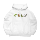 にこぴの生きもの屋さんのカラフルポップなイモムシ Big Hoodie