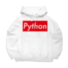 takumath.net officialのpython!! ビッグシルエットパーカー