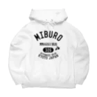 No.326のカレッジロゴ ブラック Big Hoodie