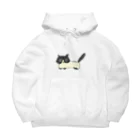 おもち屋さんの白黒ねこのうめ吉 Big Hoodie