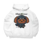 Ninja Cocoの忍者プードルの志ちゃん　手裏剣っっ Big Hoodie