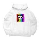 248-nijiya-のLGBT手話パンダ Big Hoodie