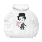 Sunny day blueのcharlie_chaplin_message Big Hoodie