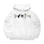 SHOP BØWNTENの犬ブロック（横一列） Big Hoodie