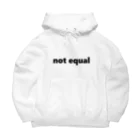 概念公式(≠not equal)の≠ Big Hoodie