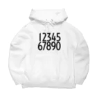 MILKIT DESIGN | ミルクイット デザインのNUMBER Big Hoodie