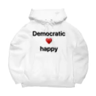 mari_and_cute_baby_bearの Democratic happy ビッグシルエットパーカー