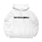 𝙎 𝙇 𝙋 ☻のSLP/ + TRUST BU/れど確認せよ【ブラックロゴ両面印刷】 Big Hoodie