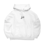 Lilymeの紬　ハートモチーフ Big Hoodie