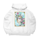 Ａｔｅｌｉｅｒ　Ｈｅｕｒｅｕｘの春の花々と猫　Fiori di Primavera Ⅰ Big Hoodie