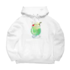 わおさきのクリームエナガ Big Hoodie