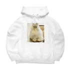 大変かわいらしい猫のグッズ屋さんの自分召し上がり猫 Big Hoodie