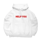 HELP YOU公式ストアのシンプルロゴ Big Hoodie