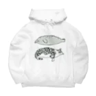 喫茶こぐまやの猫とアザラシ Big Hoodie