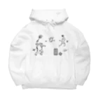 WAMI ARTの庭球蛙(前面文字あり) Big Hoodie