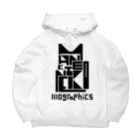 1110graphicsのMANEKINEKO / 招き猫 Big Hoodie