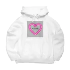 Charme schelmのkissme. ネオンハート Big Hoodie