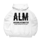 SANKAKU DESIGN STOREのAsian Lives Matter。 黒 Big Hoodie