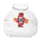 RIRI_designのBLACK LIVES MATTER（ブラック・ライブス・マター）サークル Big Hoodie