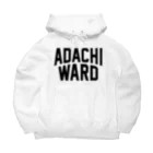 JIMOTO Wear Local Japanの足立区 ADACHI WARD ビッグシルエットパーカー