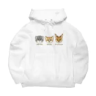 すとろべりーガムFactoryの野生のにゃん3匹 Big Hoodie