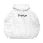 北欧スウェーデンシンプル暮らしの北欧スウェーデン Sverige Helvetica 書体 Big Hoodie