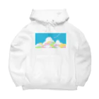 のぐちさきの入道雲とひこうき雲 Big Hoodie