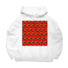 Mieko_Kawasakiのハッピーハンバーガータイム　AO 赤 Big Hoodie