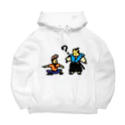 アメリカンベース のお侍とヤンキー　江戸絵巻　侍　歴史　ヤンキー Big Hoodie