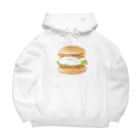 はむ汰の落書き Official Storeのぷぅ王子　ビッグぷぅバーガー(単品) Big Hoodie