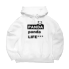 PANDA panda LIFE***ののぞきこみパンダ ビッグシルエットパーカー