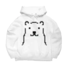 hachi_gomaのしろくま.（くろいろ） Big Hoodie