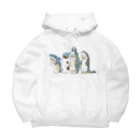 mofusandのサメ図鑑 Big Hoodie