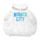 JIMOTO Wear Local Japanの新潟市 NIIGATA CITY ビッグシルエットパーカー