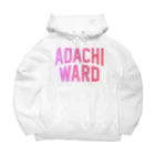 JIMOTO Wear Local Japanの足立区 ADACHI WARD Big Hoodie