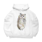 工房もりふくろうのベンガルワシミミズク Big Hoodie